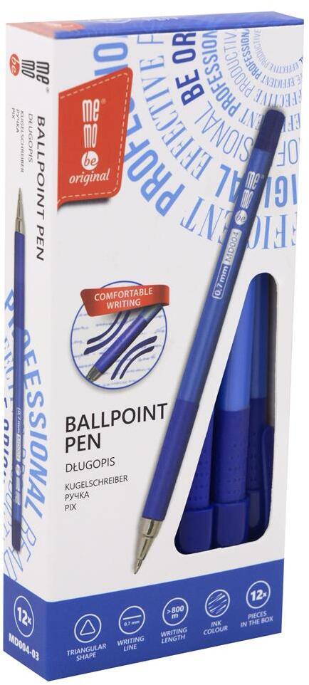 12x Długopis MemoBe, 0.7mm, niebieski