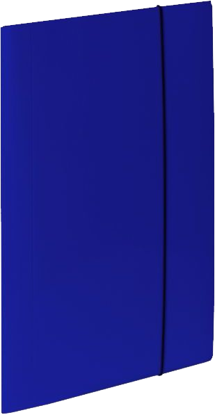 Teczka kartonowa z gumką VauPe Soft, A4, 450g/m2, 20mm, niebieski