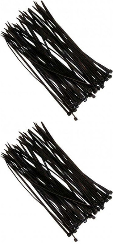 2x Opaski zaciskowe Top Tools 44E960, 100 sztuk, 3.6 x 300 mm, czarny