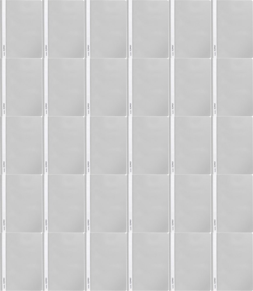 80x Skoroszyt plastikowy bez oczek Biurfol, miękki, A4, szary