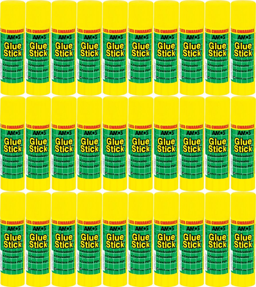 40x Klej biurowy Amos, w sztyfcie, 22g