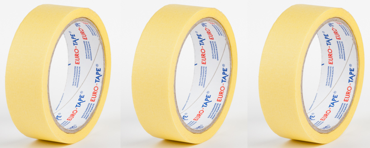 3x taśma maskująca Dalpo, 48mmx50m, papier, żółty