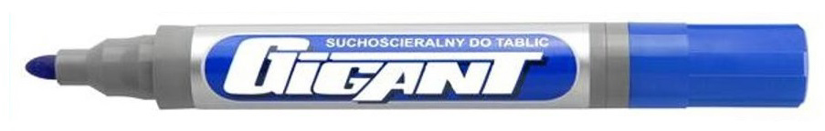 Marker suchościeralny Kamet, Gigant, okrągła, 3mm, niebieski