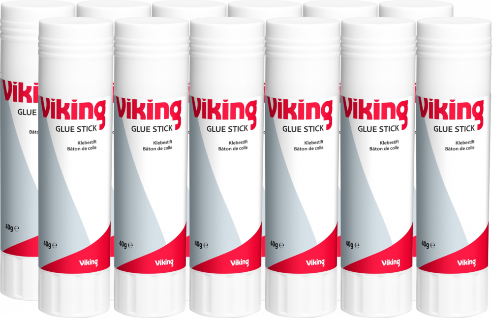 12x Klej biurowy Viking, w sztyfcie, 40g
