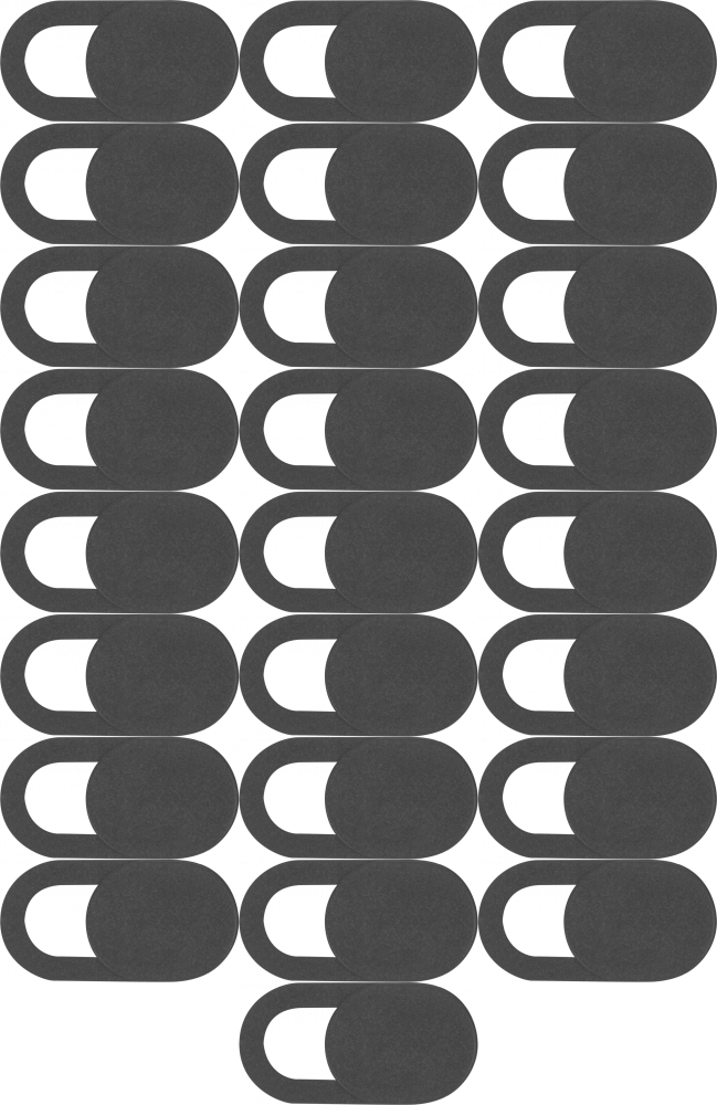 25x Zaślepka/zasłona kamery internetowej Natec Crayfish NWC-1488 , 1 sztuka, czarny