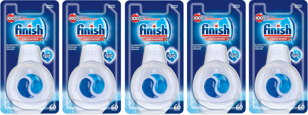 5x Odświeżacz do zmywarek Finish, Powiew Świeżości, 8.5g
