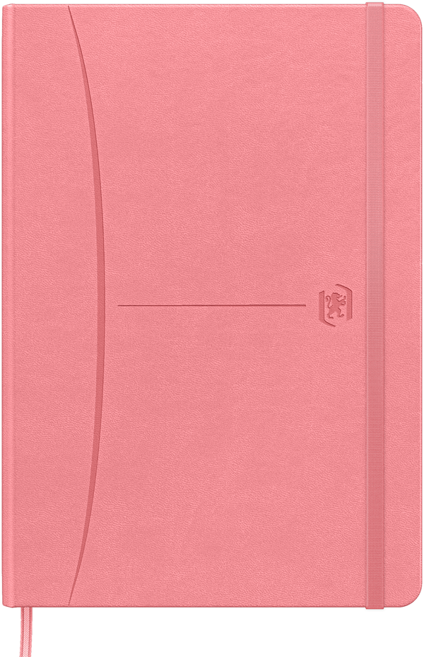 Notatnik w kratkę Oxford Signature, z gumką, A5, twarda oprawa, 80 kartek, mix kolorów pastelowych