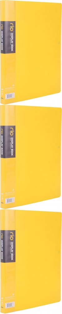 3x Album ofertowy Deli Rio, A4, 30 koszulek, żółty