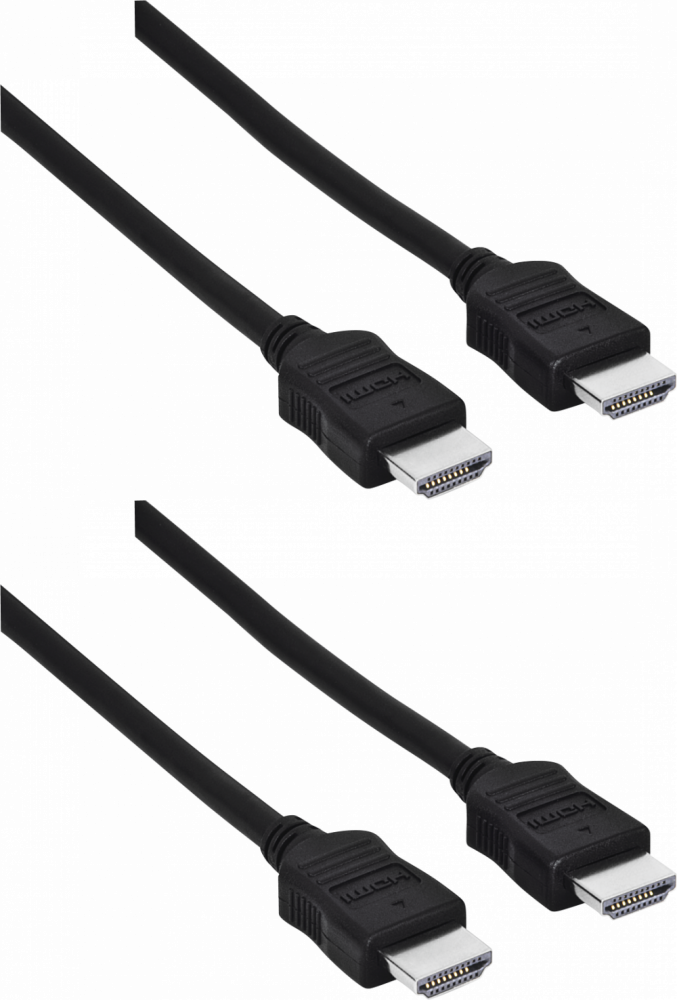 2x Kabel HDMI - HDMI Hama, 1.5m, czarny