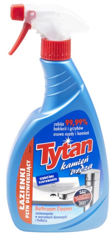 Płyn do mycia łazienek Tytan, kamień i rdza, z rozpylaczem, 500g