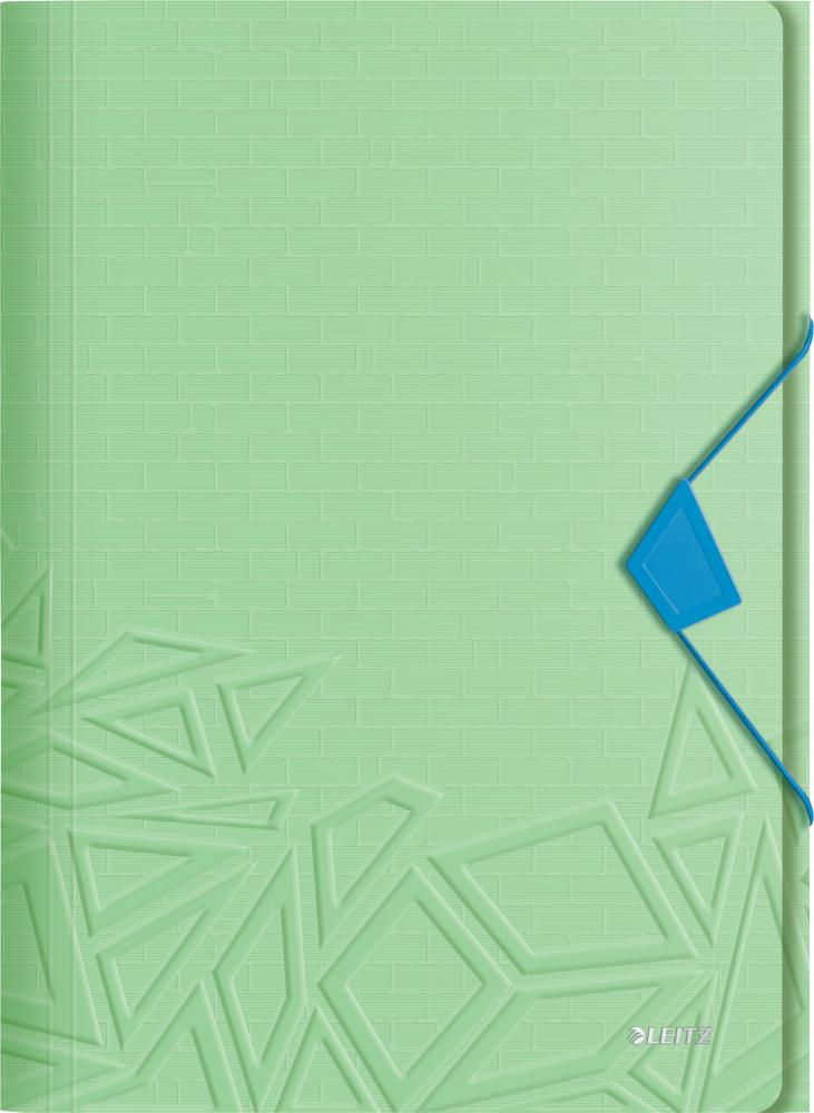 Teczka plastikowa z gumką Leitz Urban Chic, A4, 15 mm, zielony