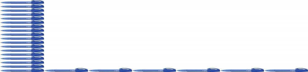 48x Długopis Rystor, Kropka RS, 0.7mm niebieski