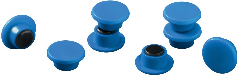 Magnesy Durable, 15 mm, 20 sztuk, niebieski