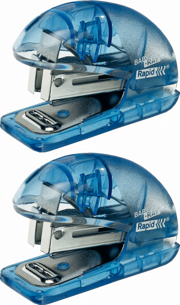 2x Zszywacz Rapid Baby F4, do 10 kartek, niebieski