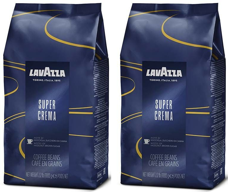 2x kawa ziarnista Lavazza Super Crema, 1kg