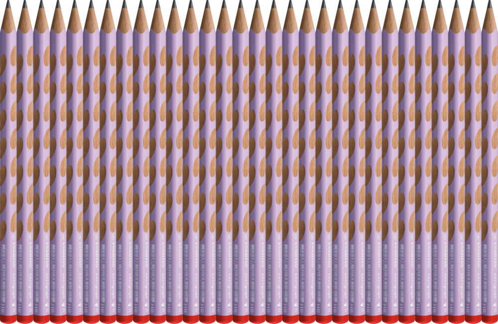 60x Ołówek drewniany Stabilo EASYgraph Pastel, HB, dla praworęcznych, liliowy