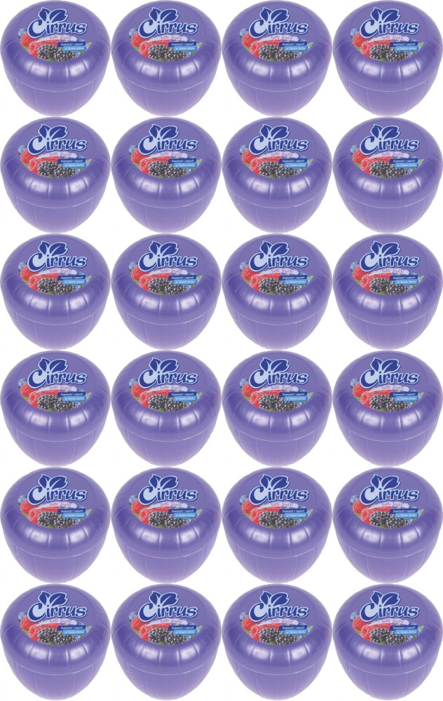 24x Odświeżacz powietrza Cirrus tulipan, tutti frutti, żel, 150g