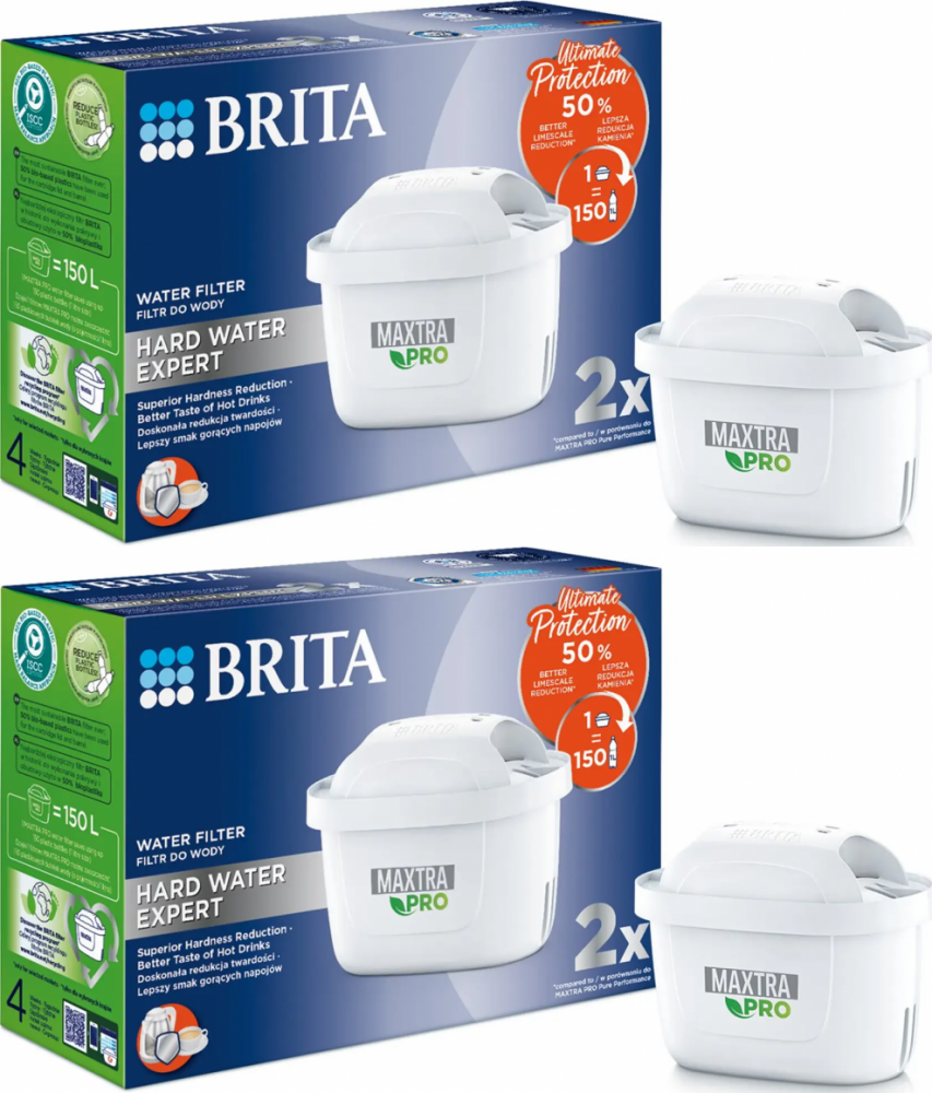 2x Wkład filtrujący Brita Maxtra Pro Hard Water Expert, 2 sztuki