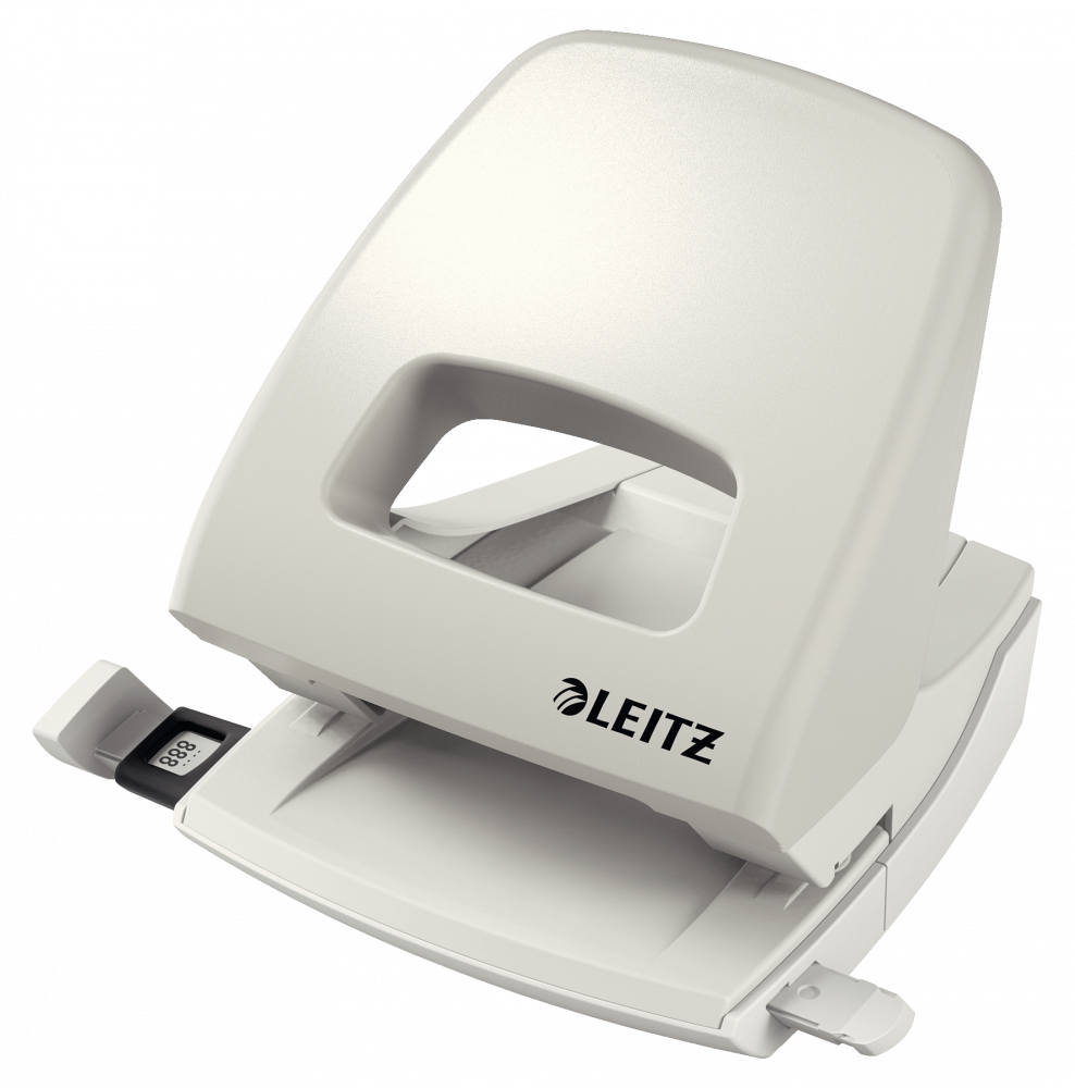 Dziurkacz Leitz NeXXt, duży, do 25 kartek, szary