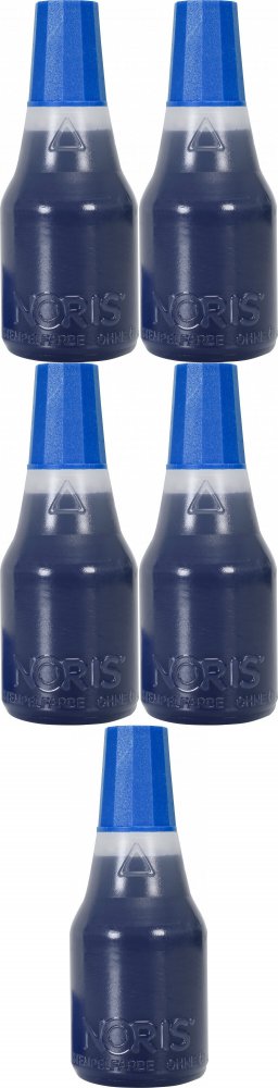 5x Tusz do pieczątek Noris, 110S, 25 ml, bezolejowy, niebieski