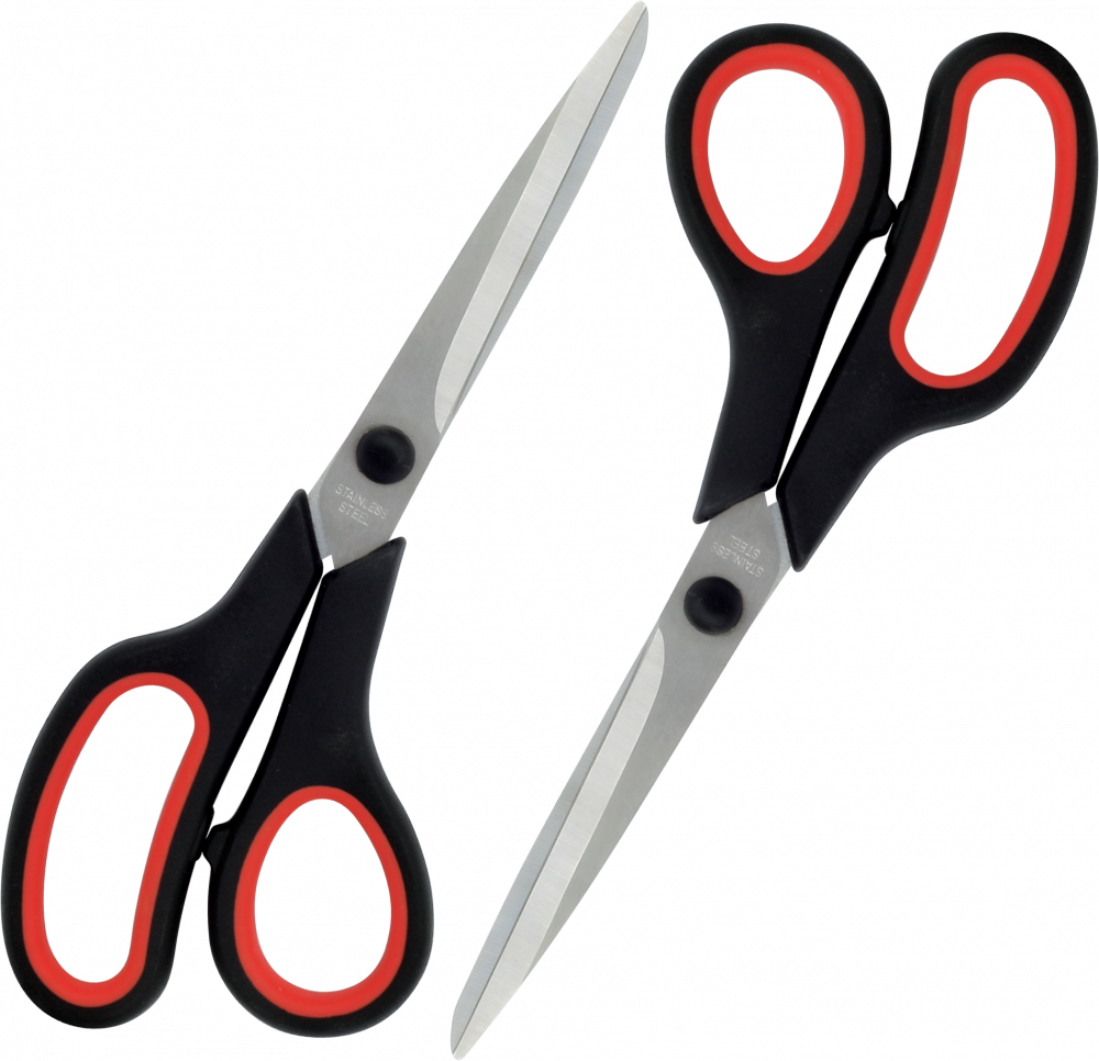 2x Nożyczki biurowe Grand Soft 8.5 GR-5850, 21.5cm, czarne