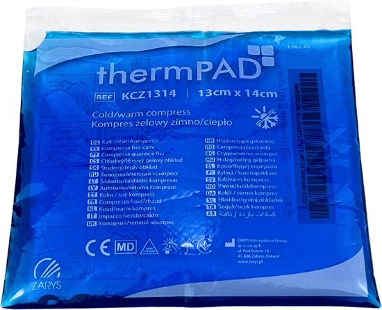Kompres żelowy ciepło-zimno, 13x14cm, 1 sztuka