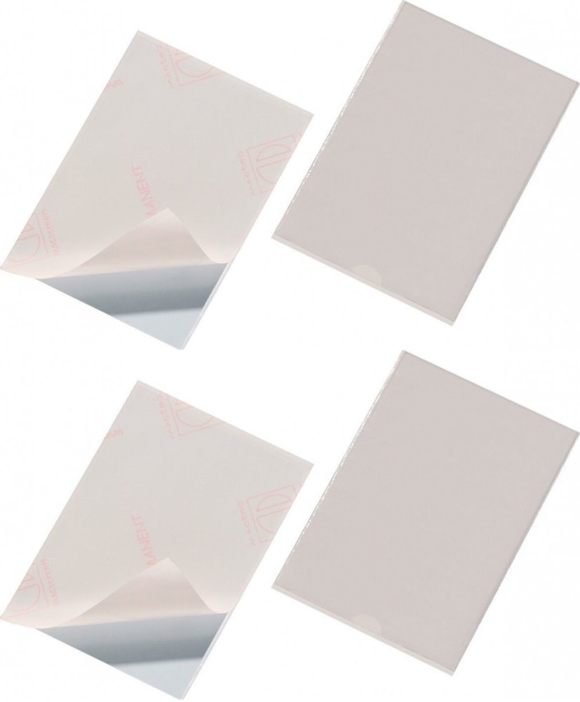 2x Kieszeń samoprzylepna Durable Pocketfix, A6, 105x148mm, 25 sztuk, przezroczysty