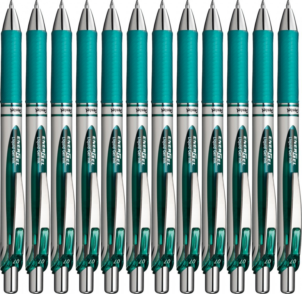 12x Pióro kulkowe automatyczne Pentel Energel BL-77, 0.7mm, turkusowy