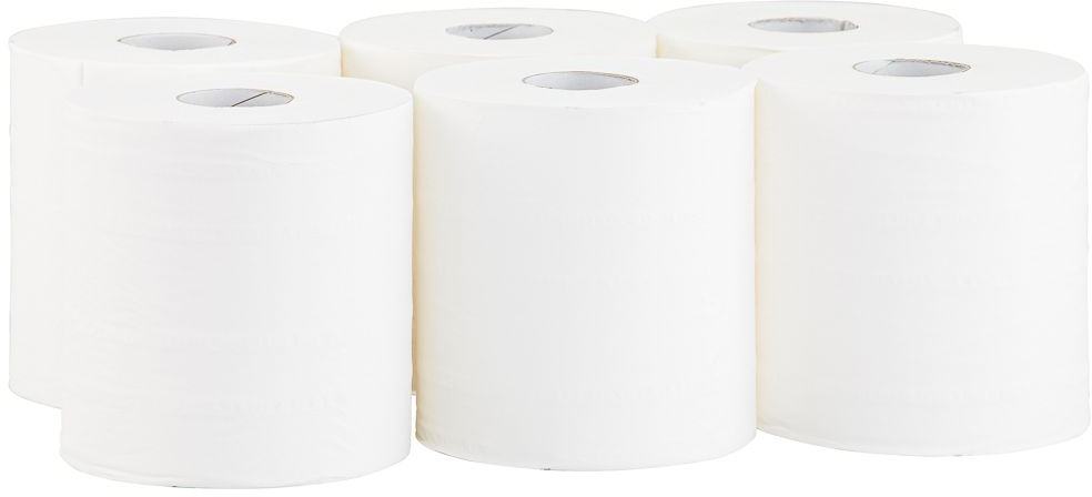 Ręcznik papierowy Merida Top Center Pull Maxi RTB708, 1-warstwowy, 320m, w roli, 6 rolek, biały