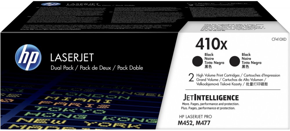 Toner HP 410X (CF410XD), 2x6500 stron, black (czarny)