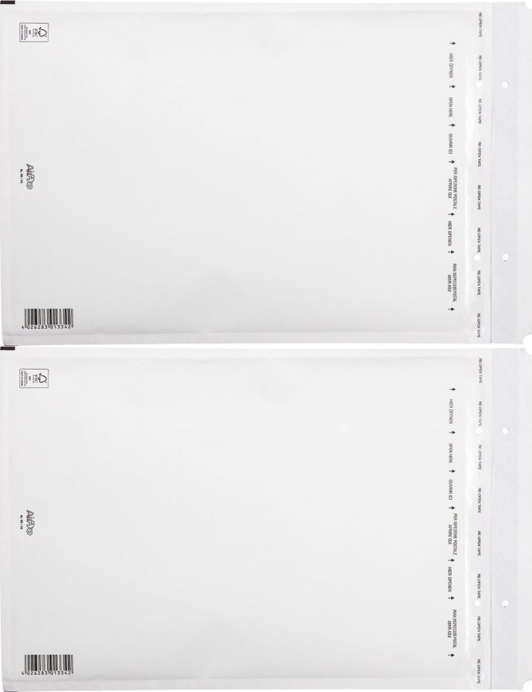 2x Koperta bąbelkowa Bong AirPro, I19, 320x455mm, 10 sztuk, biały