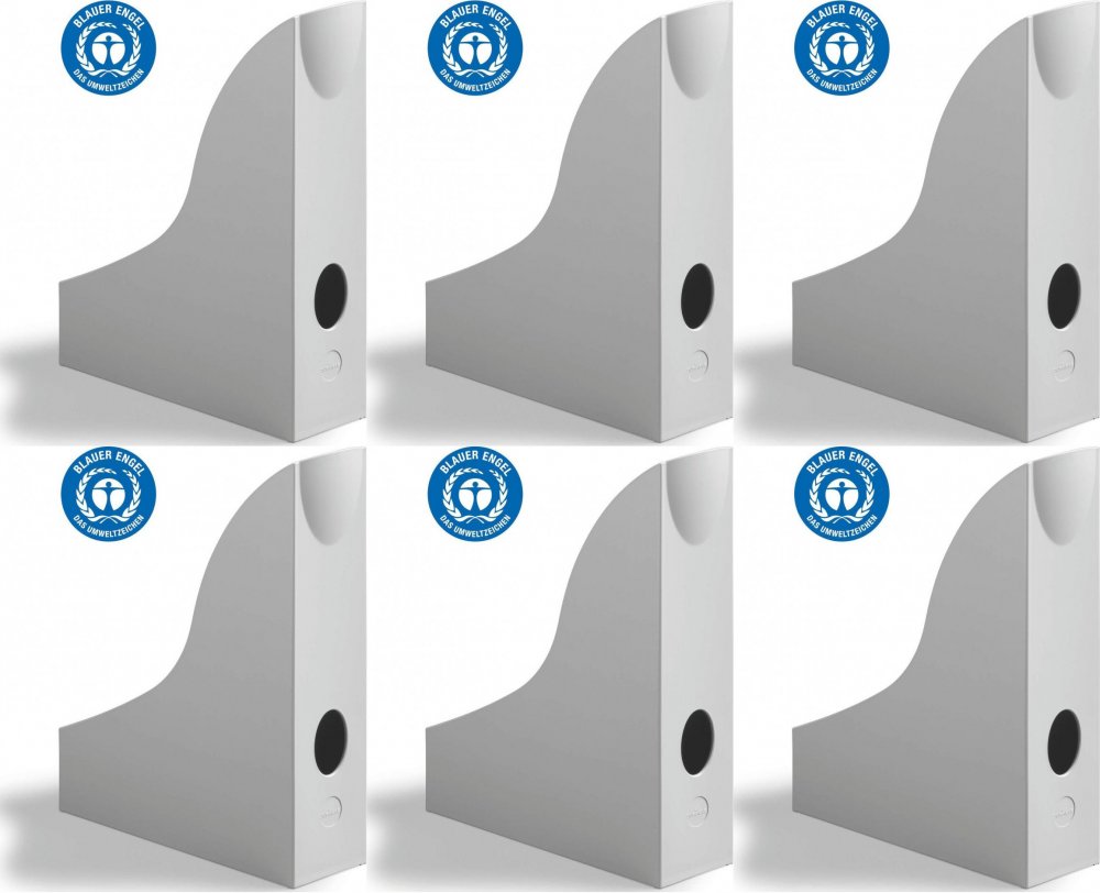 6x Organizer na katalogi Durable Eco, A4, szary