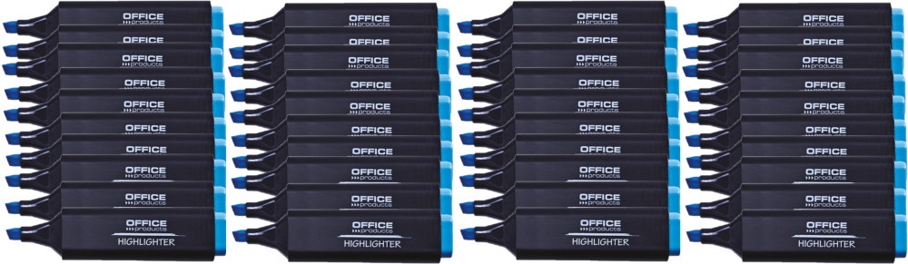 40x zakreślacz Office Products, ścięta, 1-5mm, niebieski