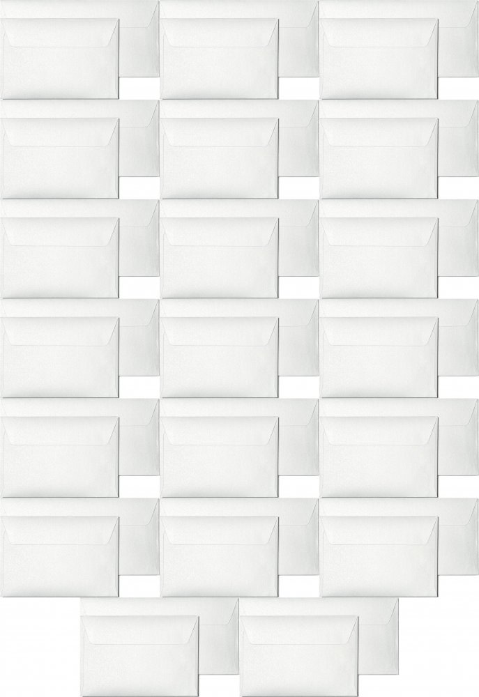 20x Koperta ozdobna Galeria Papieru Millenium, C6, 120g/m2, 10 sztuk, złamana biel