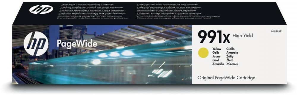 Tusz HP 991X (M0J98AE), 16000 stron, yellow (żółty)