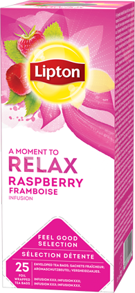 Herbata owocowa w kopertach Lipton Classic Relax, malina, 25 sztuk x 2.5g