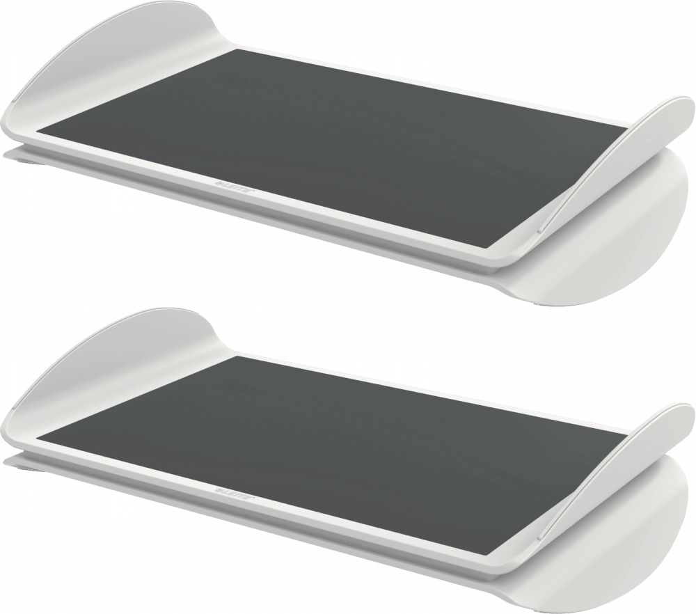 2x Podnóżek ergonomiczny Leitz Ergo, 508x135x300 mm, szary