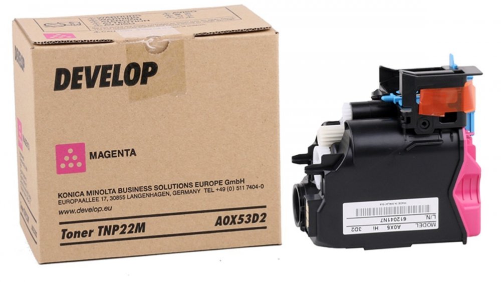 Toner Develop A0X53D2 (TNP-22M), 6000 stron, magenta (purpurowy)