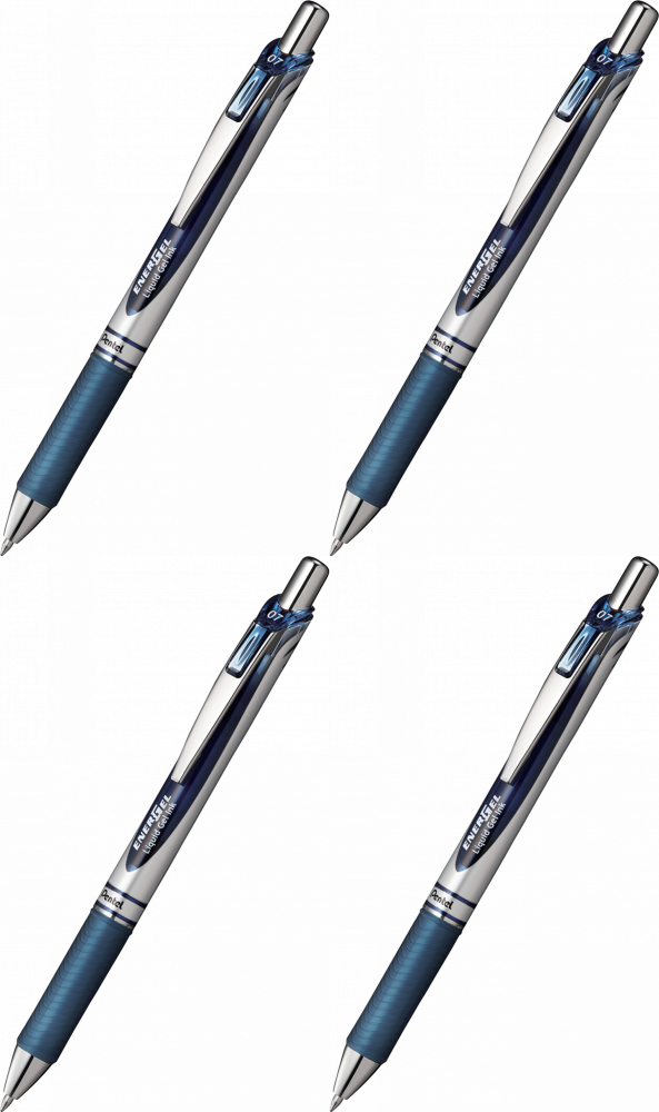4x Pióro kulkowe automatyczne Pentel, EnerGel BL-77, 0.7mm, ciemnoniebieski