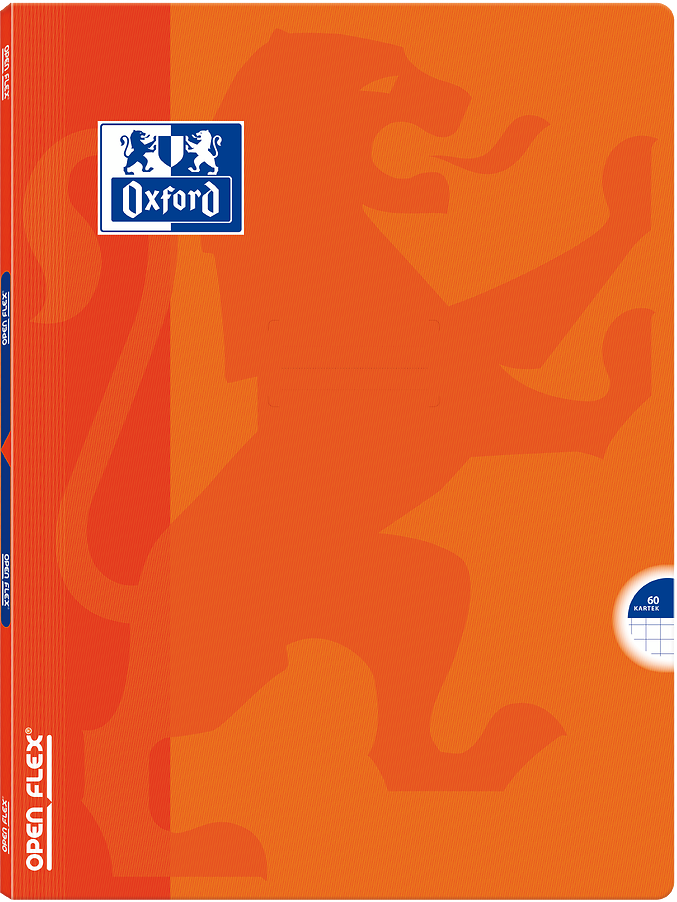 Zeszyt w kratkę Oxford Open Flex, A5, 60 kartek, mix kolorów