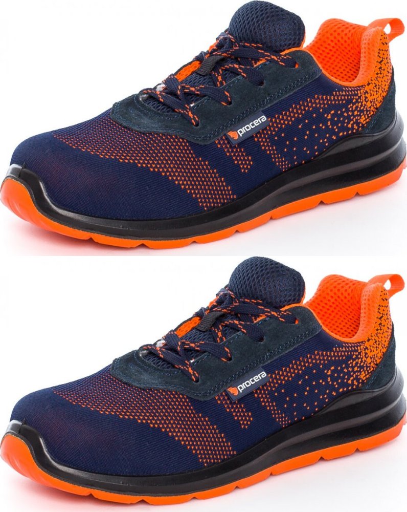 2x Buty bezpieczne Procera Texo S1, rozmiar 42, granatowo-pomarańczowy