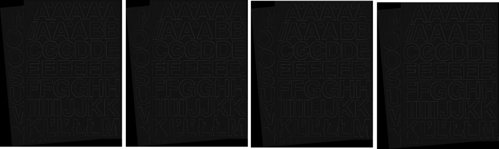 4x litery samoprzylepne, 3 cm, A-Z na 2 arkuszach, czarny