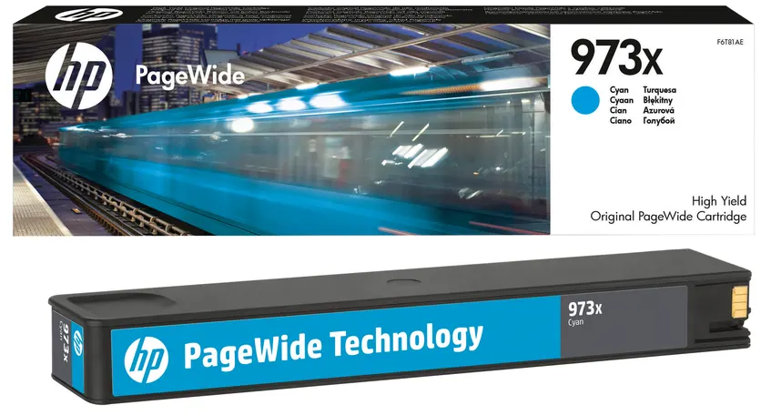 Tusz HP 973X (F6T81AE), 7000 stron, 82ml, cyan (błękitny)