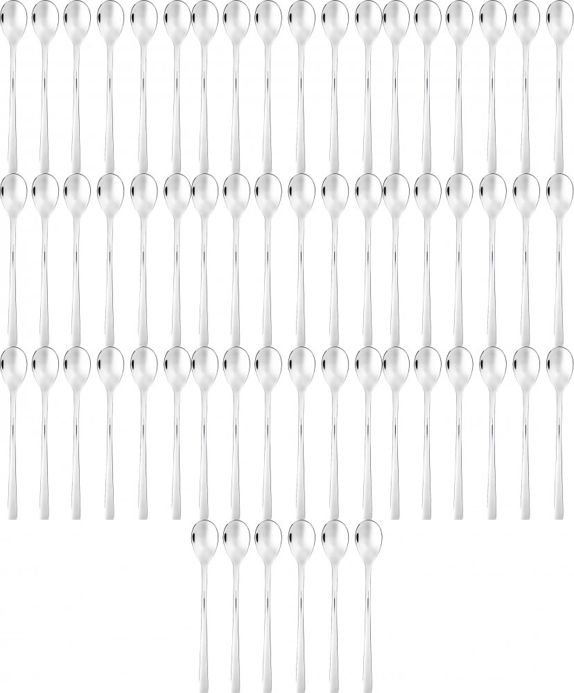 10x Łyżeczki koktajlowe Altom Design Future, 18cm, 6 sztuk, blister, srebrny