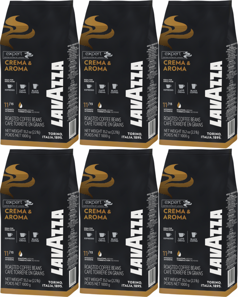 6x Kawa ziarnista Lavazza Expert Crema & Aroma, 1kg
