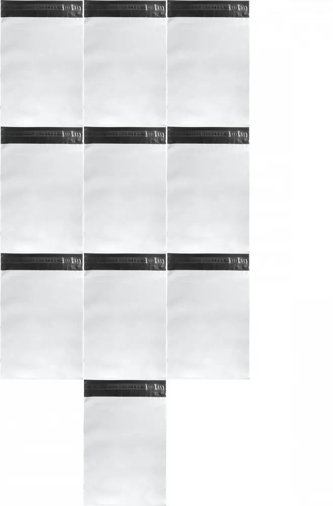 10x Foliopaki kurierskie Emerson, 35x50cm, 50 sztuk, biały