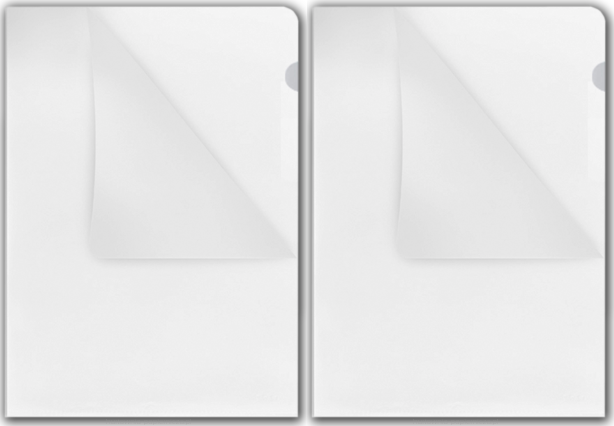 2x Obwoluta Tres, "L", A4, 150μm, 25 sztuk, transparentny