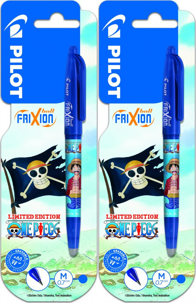 2x Pióro kulkowe wymazywalne Pilot Frixion Ball One Piece, 0.7mm, niebieski