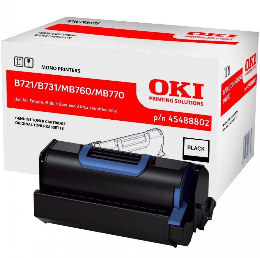 Toner Oki (45488802), 18000 stron, black (czarny)