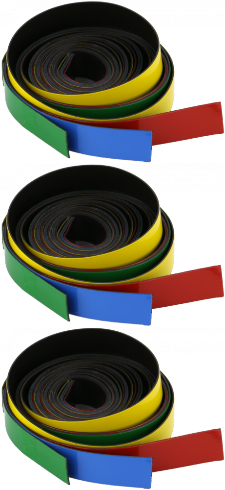 3x Paski magnetyczne 2x3, 4 sztuki, mix kolorów